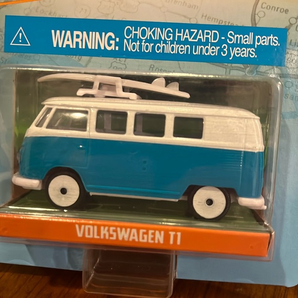 Jada Punch Buggy Slug Bug Volkswagen T1 Van Bus Surfboard Surf X 2 - Picture 3 of 10